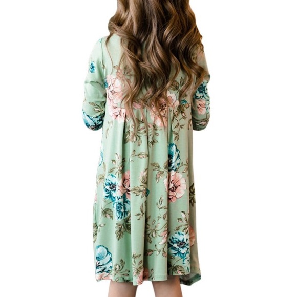 Girls Floral Dress, Long Sleeve, Size 2XL, NWOT - Picture 7 of 12